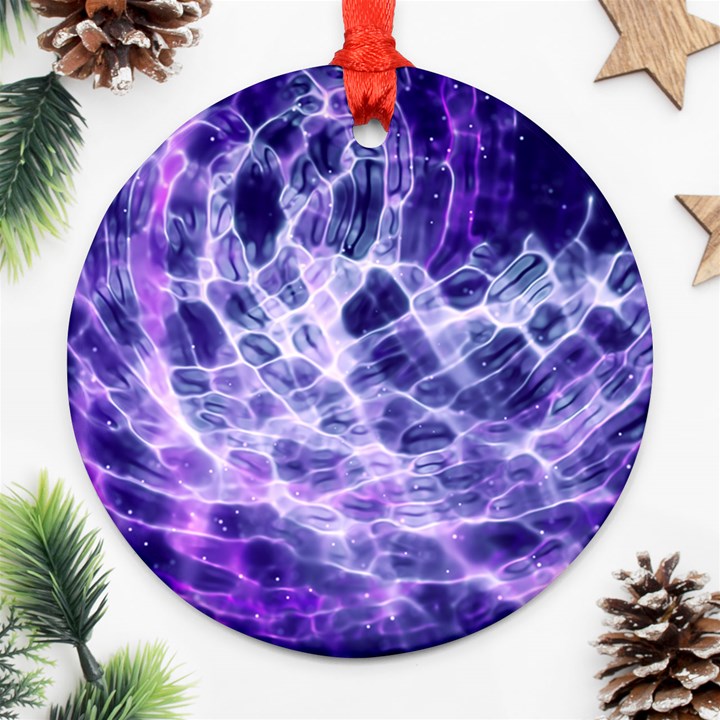 Abstract Space Ornament (Round)