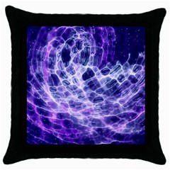 Abstract Space Throw Pillow Case (black) by HermanTelo