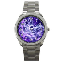 Abstract Space Sport Metal Watch