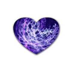 Abstract Space Rubber Coaster (heart) 