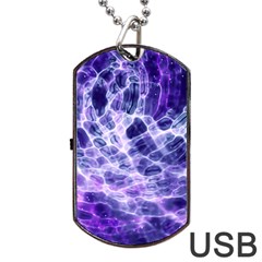 Abstract Space Dog Tag Usb Flash (one Side)