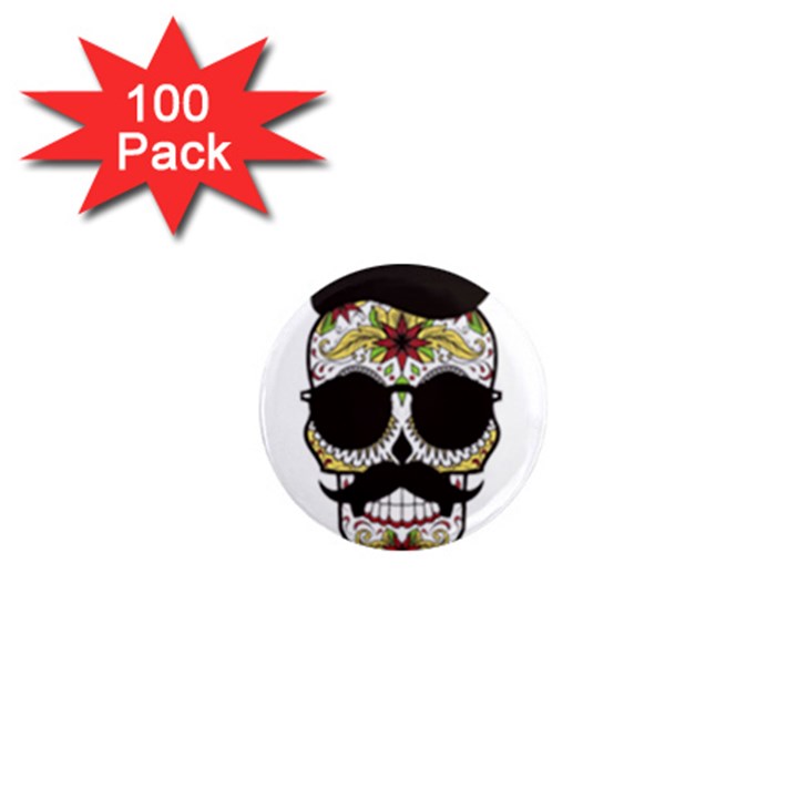 Mustache Man 1  Mini Magnets (100 pack) 