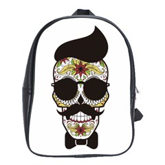 Mustache Man School Bag (large) by merchvalley