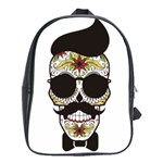 Mustache Man School Bag (XL) Front