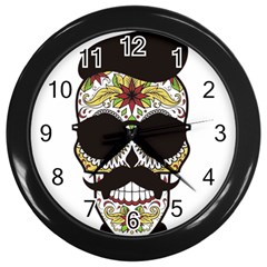 Mustache Man Wall Clock (black) by merchvalley