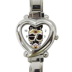 Mustache Man Heart Italian Charm Watch by merchvalley