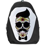 Mustache Man Backpack Bag Front