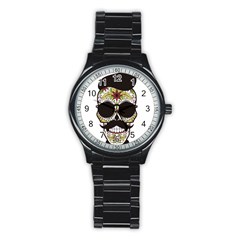 Mustache Man Stainless Steel Round Watch by merchvalley