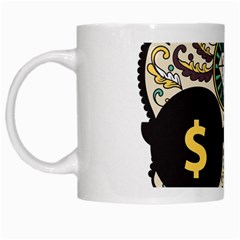 Big Money Head White Mugs by merchvalley