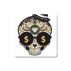 Big Money Head Square Magnet by merchvalley