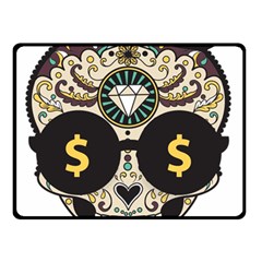 Big Money Head Fleece Blanket (small) by merchvalley