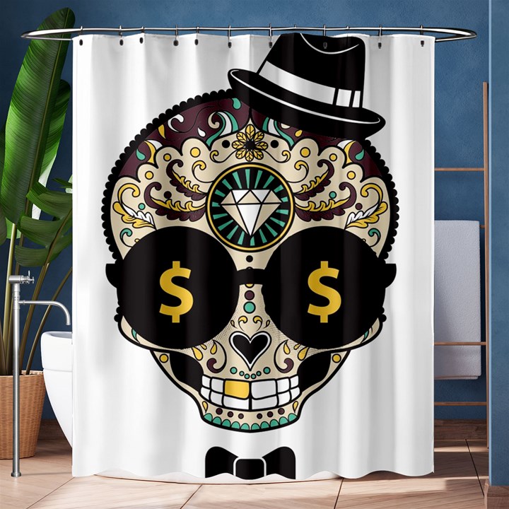 Big Money Head Shower Curtain 60  x 72  (Medium) 