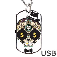 Big Money Head Dog Tag Usb Flash (one Side) by merchvalley