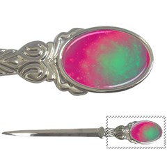 Effet Galaxy Rose/vert Letter Opener by kcreatif