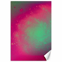 Effet Galaxy Rose/vert Canvas 12  X 18  by kcreatif