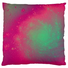 Effet Galaxy Rose/vert Large Cushion Case (one Side) by kcreatif