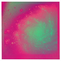 Effet Galaxy Rose/vert Wooden Puzzle Square by kcreatif