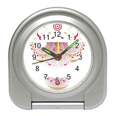 Red Skull King Travel Alarm Clock by merchvalley