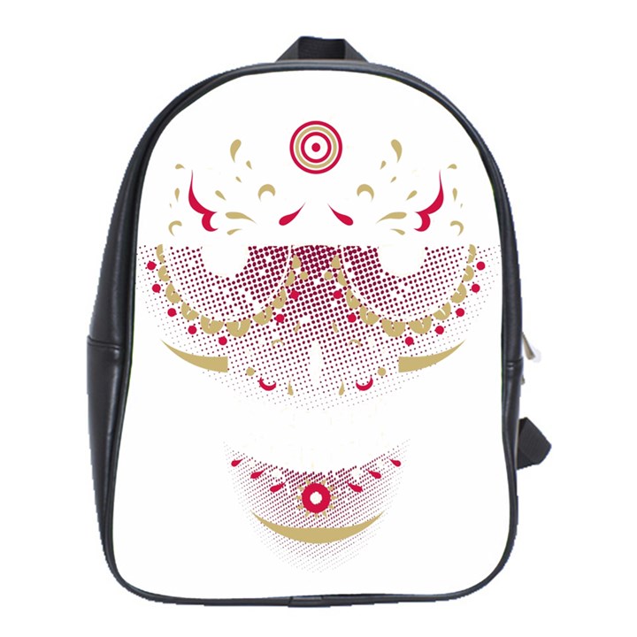 Red Skull King School Bag (Large)