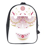 Red Skull King School Bag (XL) Front