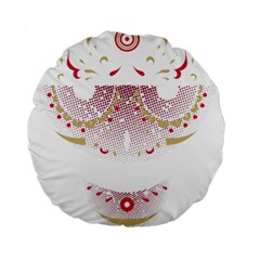 Red Skull King Standard 15  Premium Flano Round Cushions