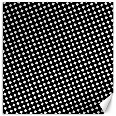 Formes Carreaux Blanc/noir Canvas 12  X 12  by kcreatif