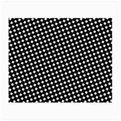 Formes Carreaux Blanc/noir Small Glasses Cloth (2 Sides) by kcreatif