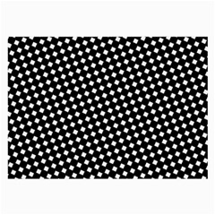 Formes Carreaux Blanc/noir Large Glasses Cloth by kcreatif