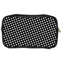 Formes Carreaux Blanc/noir Toiletries Bag (one Side) by kcreatif