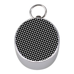 Formes Carreaux Blanc/noir Mini Silver Compasses by kcreatif