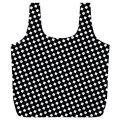 Formes Carreaux Blanc/noir Full Print Recycle Bag (xxl)