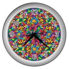 Ab 78 Wall Clock (silver) by ArtworkByPatrick