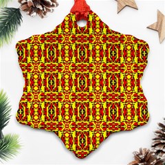 Rby 75 Snowflake Ornament (two Sides) by ArtworkByPatrick