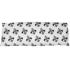 French France Fleur De Lys Metal Pattern Black And White Antique Vintage Body Pillow Case Dakimakura (two Sides) by Quebec