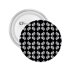 Abstrait spirale blanc/noir 2.25  Buttons