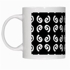 Abstrait spirale blanc/noir White Mugs