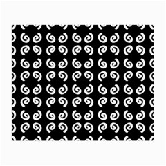 Abstrait spirale blanc/noir Small Glasses Cloth