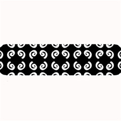 Abstrait spirale blanc/noir Large Bar Mats