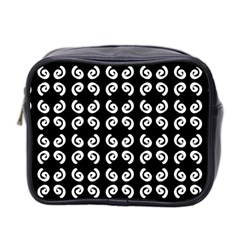 Abstrait Spirale Blanc/noir Mini Toiletries Bag (two Sides) by kcreatif