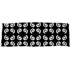 Abstrait spirale blanc/noir Body Pillow Case (Dakimakura)