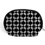 Abstrait spirale blanc/noir Accessory Pouch (Medium) Front