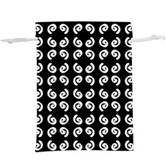 Abstrait Spirale Blanc/noir  Lightweight Drawstring Pouch (xl)