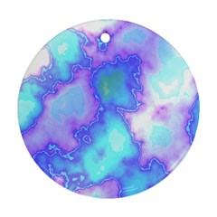 Dégradé Violet/bleu Round Ornament (two Sides) by kcreatif