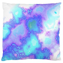 Dégradé Violet/bleu Large Flano Cushion Case (two Sides) by kcreatif