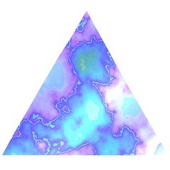 Dégradé Violet/bleu Wooden Puzzle Triangle by kcreatif