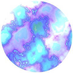 Dégradé Violet/bleu Wooden Puzzle Round by kcreatif