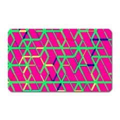 Abstrait Neon Rose Magnet (rectangular) by kcreatif