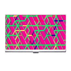 Abstrait Neon Rose Business Card Holder by kcreatif