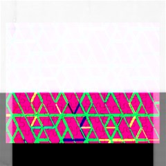 Abstrait Neon Rose Rectangular Jigsaw Puzzl