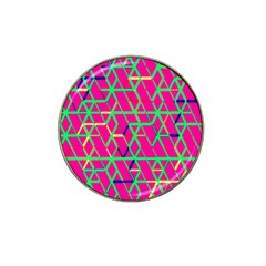 Abstrait Neon Rose Hat Clip Ball Marker (4 Pack) by kcreatif